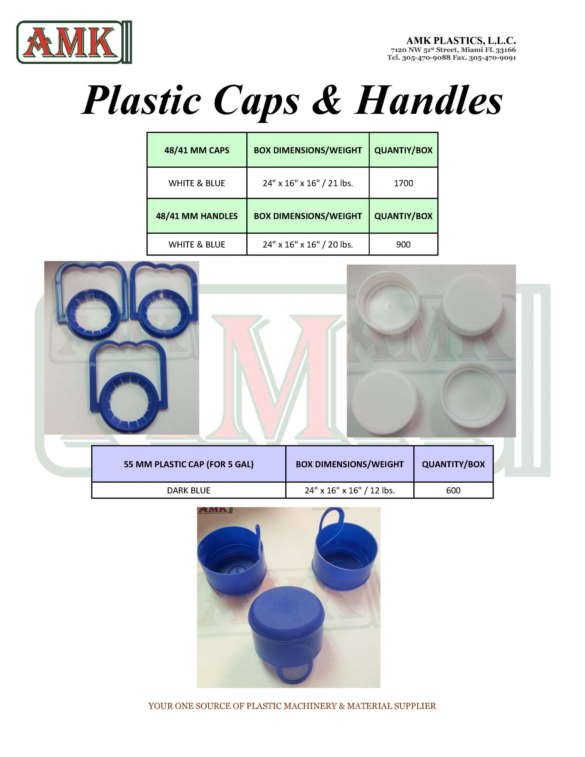 PLASTIC CAPS & HANDLES
