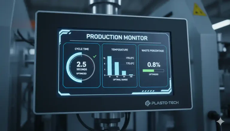 PE Blow Molding Machine control screen