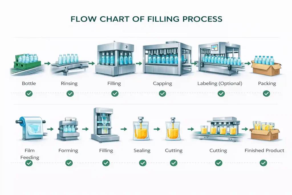 Flow Chart of filling process